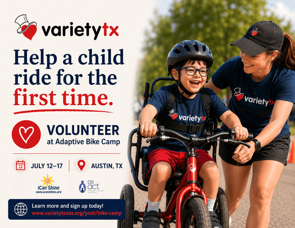 Volunteer Opportunity with Variety Texas Adaptive Bike Camp