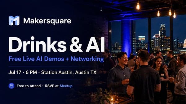 Drinks & AI: Free Live Demos + Austin Builder Networking